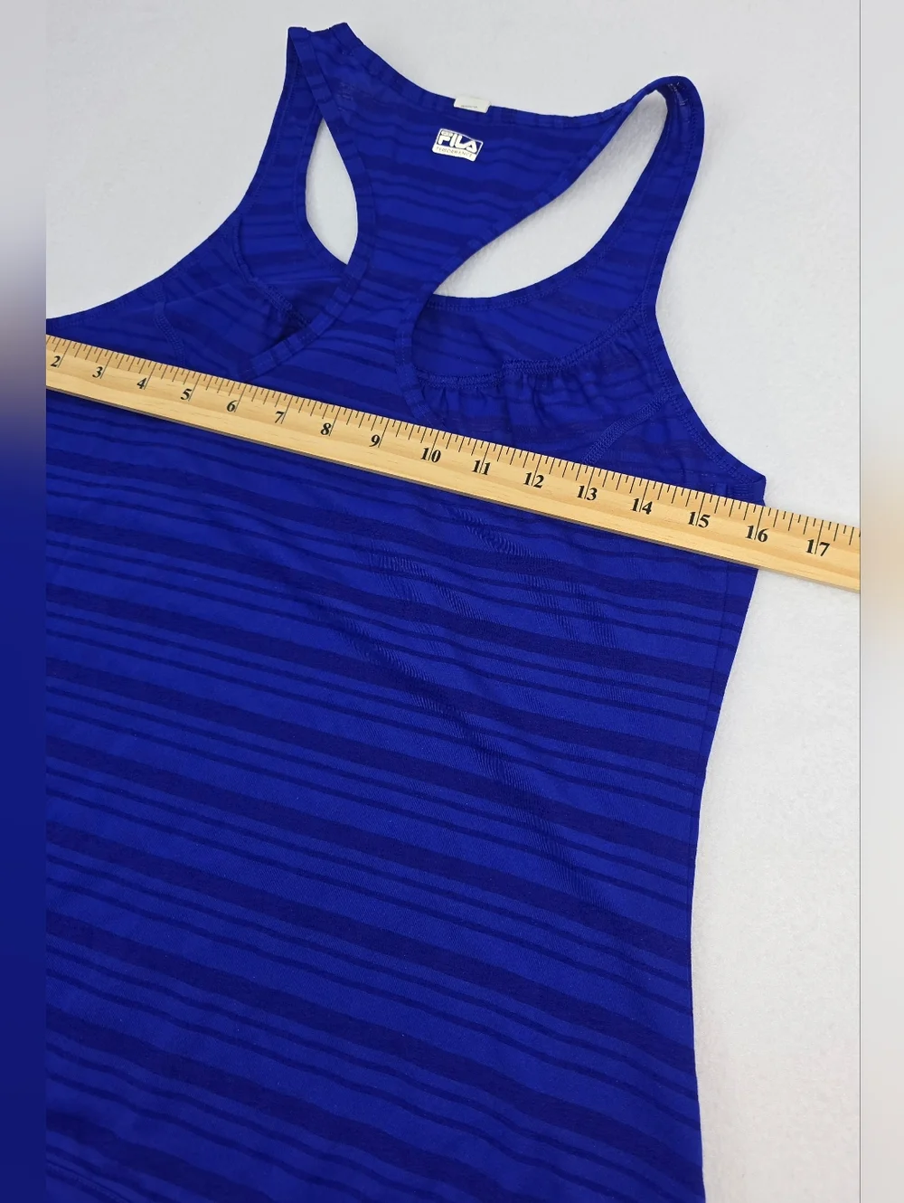 Fila Women's Royal Blue Striped Racerback Tank Size XS AG-3461 - Picture 7 of 10